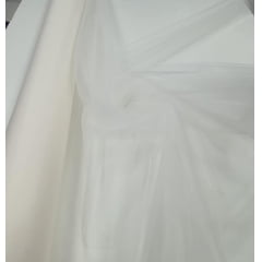 Tule Shine Noivas Off White  - Comprimento 0,95 cm x Largura 3 m 