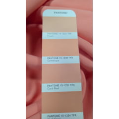 Viscose Lisa Premium Sarjada Aveludada Salmão - Comprimento 1 m x Largura 1,47 m