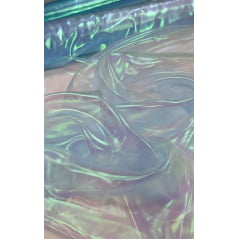Organza Holográfica Azul Claro - Comprimento 2 m x Largura 1,50 m 