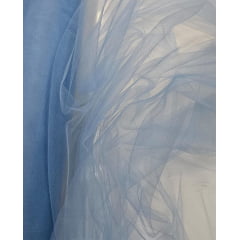 Tule 2º Pele Iluzione Azul Serenity - Comprimento 2 m x Largura 1,40 m 