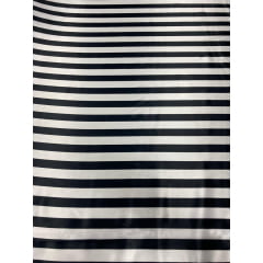 Cetim Listrado Preto - Comprimento 2,20 x Largura 1,47 m