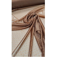 Lurex Glitz Terracota - Comprimento 1,30 m x Largura 1,60 m
