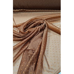 Lurex Glitz Terracota - Comprimento 1,30 m x Largura 1,60 m