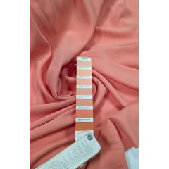 Viscose Lisa Premium Sarjada Aveludada Salmão - Comprimento0,45 cm x Largura 1,47 m