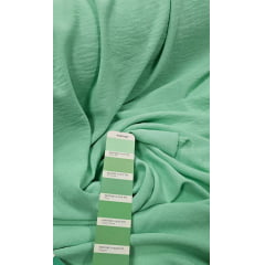 Crepe Air Flow Duna Liso Verde Menta Claro - Comprimento 1 m x Largura 1,50 m