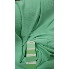 Crepe Air Flow Duna Liso Verde Menta Claro - Comprimento 1 m x Largura 1,50 m