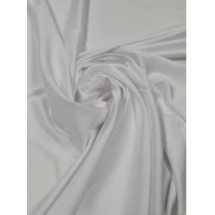 Crepe Amanda Liso Branco - Comprimento 3 m x Largura 1,50 m  