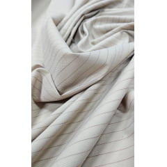 Tricoline Camisaria Fio 60  Estampada Listrada Marrom - Comprimento 3 m x Largura 1,45 m