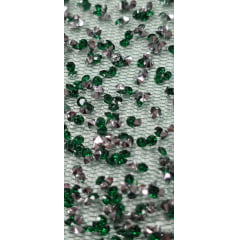 Tule Diamond Degrade Verde - Comprimento 0,85 cm x Largura 1,40 m