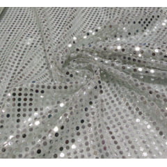 Paetê Colado Carnaval Prata - Comprimento 2 m x Largura 1,15 m