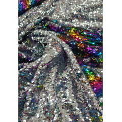 Paetê Reversível Multicolor - Comprimento 0,50 cm x Largura 1,30 m