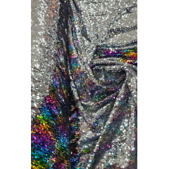 Paetê Reversível Multicolor - Comprimento 0,50 cm x Largura 1,30 m