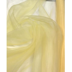 Organza Cristal Lisa Amarelo Claro - Comprimento 2 m x Largura 1,47 m