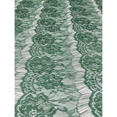 Renda Tipo Chantilly Verde - Comprimento 5 m x Largura 1,47 m