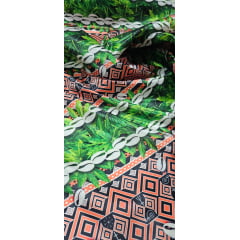 Cetim Estampado Digital Exu - Comprimento 2,90 m x Largura 1,47 m