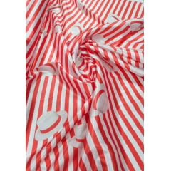 Cetim Estampado Digital Zé Pilintra COM SUJEIRA  - Largura 1,47 m x Comprimento 1 m  