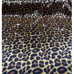 Cetim Estampado Digital Animal Print Onça - Comprimento 1 m x Largura 1,47 m