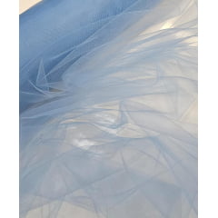 Tule 2º Pele Iluzione Azul Serenity - Comprimento 1 m x Largura 1,40 m