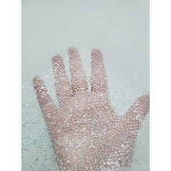 Tule com Glitter Branco Pesado COM BURACO  - Comprimento 2 m x Largura 1,40M  