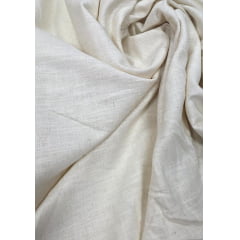 Viscose Pesada com Algodão Natural ( Efeito Linho ) - Comprimento 0,70 cm x Largura 1,45 m