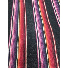 Sarja Pesada Fio Tinto Listrado - Comprimento 1,50 m x Largura 1,50 m