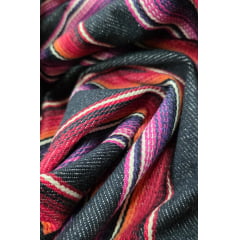 Sarja Pesada Fio Tinto Listrado - Comprimento 1,50 m x Largura 1,50 m