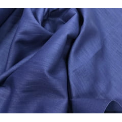 Viscose Pesada com Algodão Azul Marinho ( Efeito Linho ) - Comprimento 0,90 cm x Largura 1,45 m