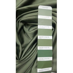 Crepe Amanda Liso Verde Militar Claro  COM SUJEIRA - Comprimento 1,30 m x Largura 1,50 m
