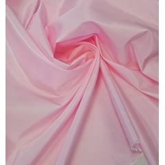 Tafetá Indiano Toque de Seda Rosa Bebê - Comprimento 1,80 m x Largura 1,60 m