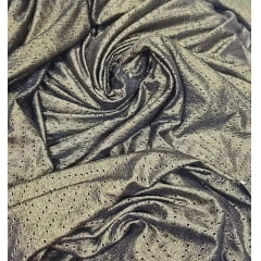 Malha Layse Com Foil Dourado - Comprimento 0,80 cm x Largura 1,70 m
