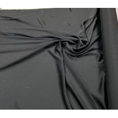 Seda Lisa Satin Gloss Preto - Comprimento 1 m x Largura 1,50 m