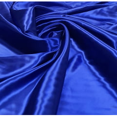 Cetim Charmeusse Liso Azul Royal - Comprimento 2,50 m x Largura 1 ,47 m