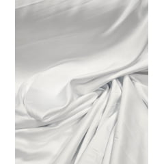 Percal Fibra de Bambu Acetinado Branco - 300 Fios - Largura 2,80m - Comprimento 0,70 cm x Largura 2,80 m