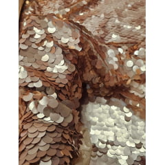 Paetê Bordado Fosco Diva Dourado - Comprimento 0,80 cm x Largura 1,45