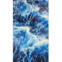 Cetim Estampado Digital Água    - Comprimento 1,90 m  x Largura 1,47m