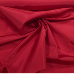 Tafetá Indiano Toque de Seda Vermelho Ferrari - Comprimento 1,90 m x Largura 1,45 m
