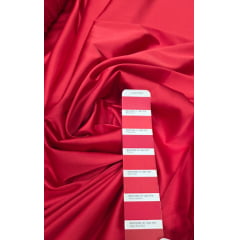 Cetim c/ elastano Splendor Dull Opaco Vermelho Ferrari - Comprimento 0,95 cm x Largura 1,47 m