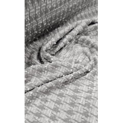 Malha Tweed Pied Poulle Cinza  - Comprimento 1,50 m x Largura 1,70 m