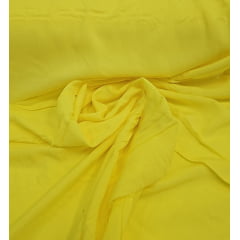 Voil de viscose amarelo ouro COM CORTE NA BORDA - Comprimento 1 m x Largura 1,40 m  