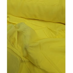 Voil de viscose amarelo ouro COM CORTE NA BORDA - Comprimento 1 m x Largura 1,40 m  