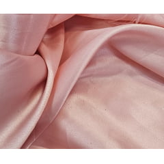 Cetim Charmeusse Liso Rosê Claro COM SUJEIRA E FALHA - Comprimento 1 m x Largura 1,47 m