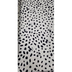 Viscose Premium Baw Animal Print Fundo Creme COM FALHA - Comprimento 1 m x Largura 1,40 m