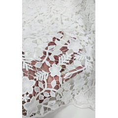 Renda Guipir Marbella Off White COM FURO- Comprimento 0,80  cm x Largura 1,30 m 