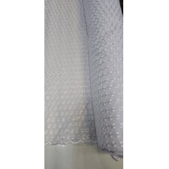 Layse Austríaca Branca  Bordada  Modelo 02 - Comprimento 1 m x Largura 1,30 m