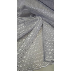 Layse Austríaca Branca  Bordada  Modelo 02 - Comprimento 1 m x Largura 1,30 m