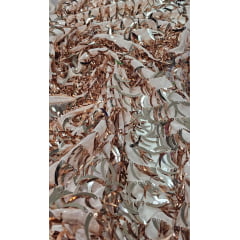 Paetê Bordado Blade Rosê Gold - Comprimento 0,90 cm x Largura 1,47 m