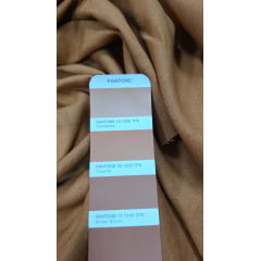 Linho com Viscose Caramelo - Comprimento 1,90 m x Largura 1,37 m