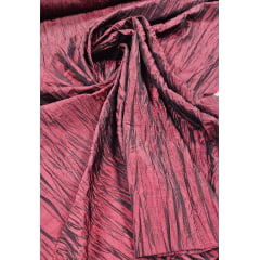 Tafetá Plissado Marsala - Comprimento 2,50 m x Largura 1,40 m 