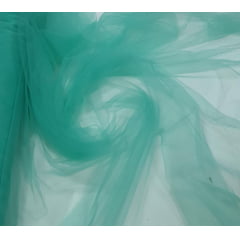 Tule 2º Pele Iluzione Verde Tiffany - Comprimento 1,60 m x Largura 1,47 m