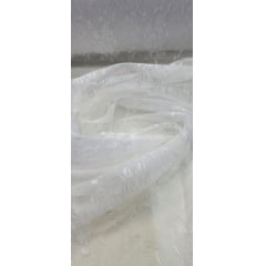 Tule Jacquard Branco  - Comprimento 0,70 cm x Largura 1,50 m
